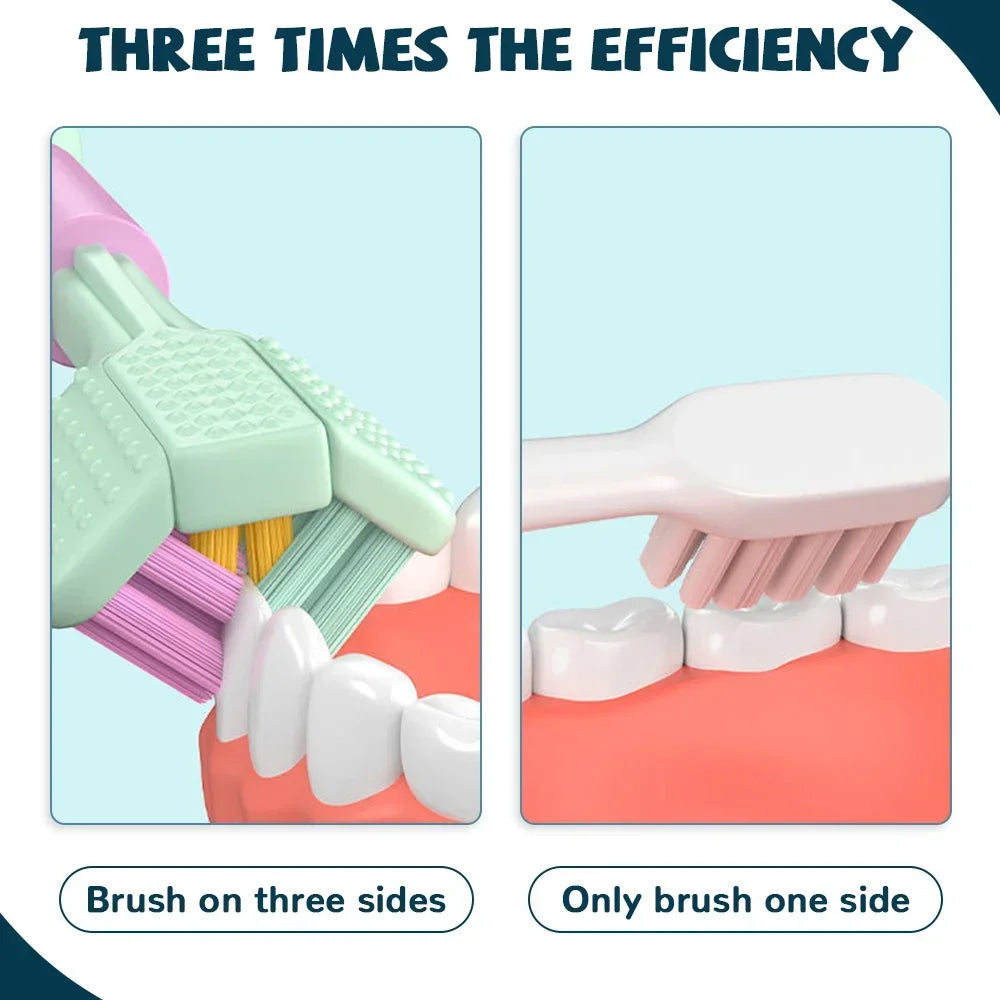 Three Sided Toothbrush