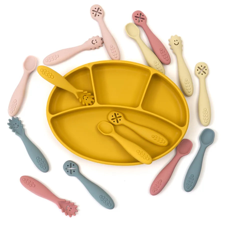 Silicone Spoon Fork Baby Utensils Set