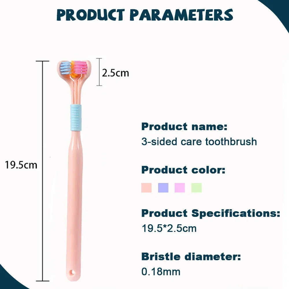 Three Sided Toothbrush